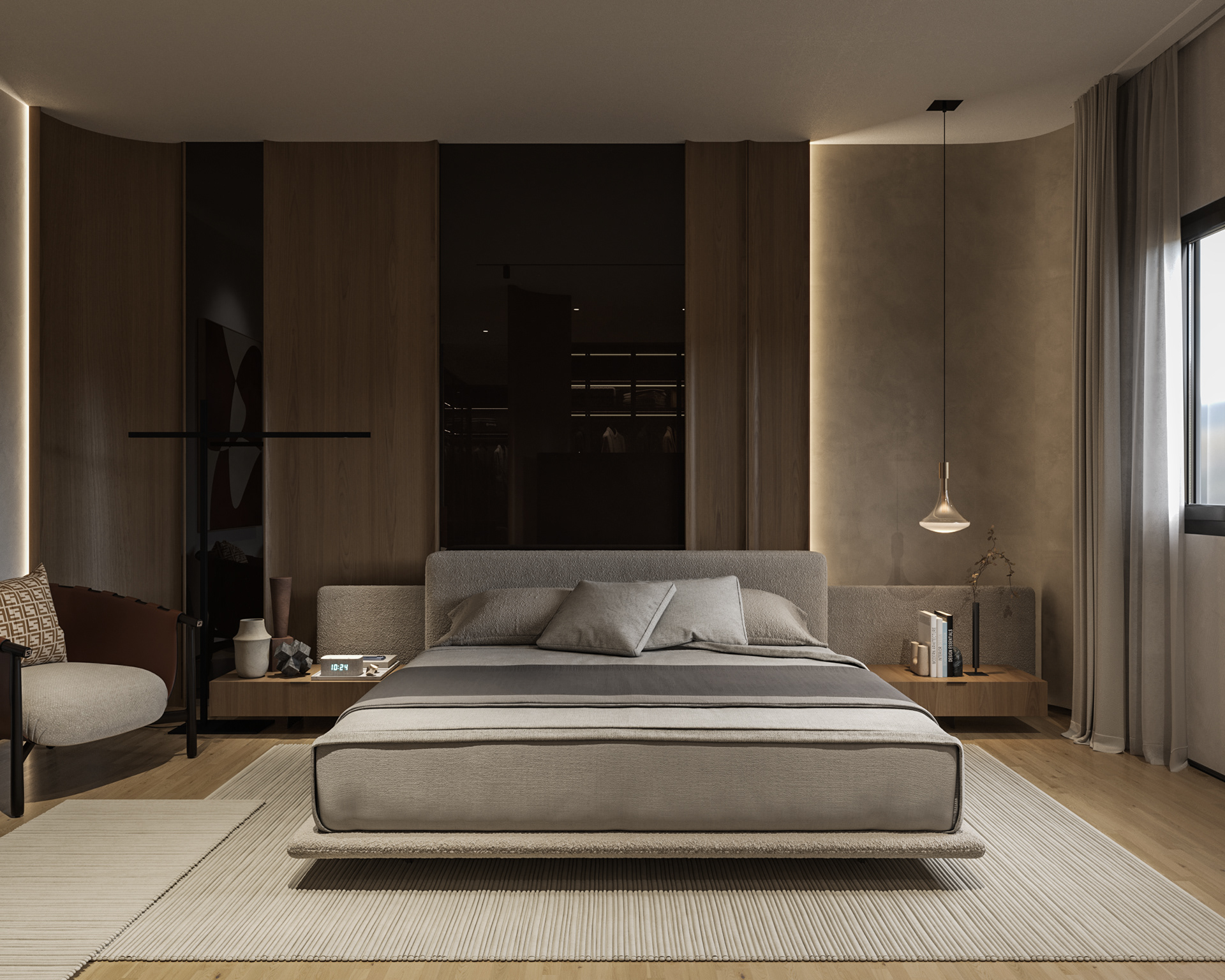 BED interior scene